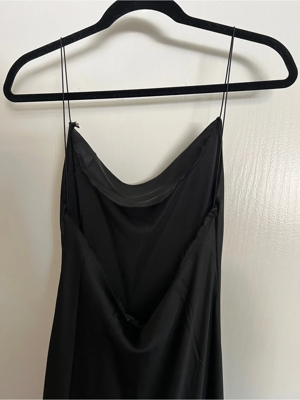 Cowl-Neck Midi Slip Dress w/ Low Back